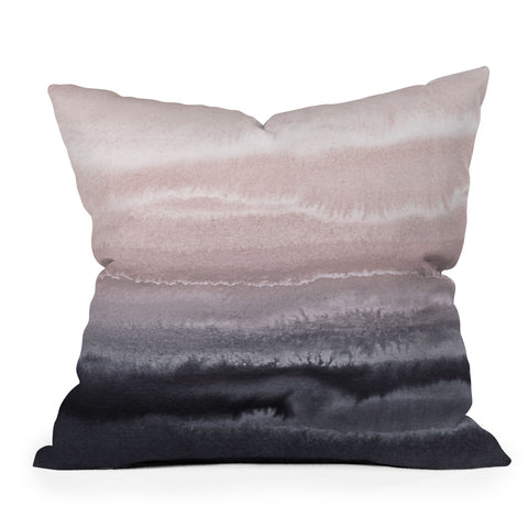 Monika Strigel 1P WITHIN THE TIDES BLACK SAND Throw Pillow