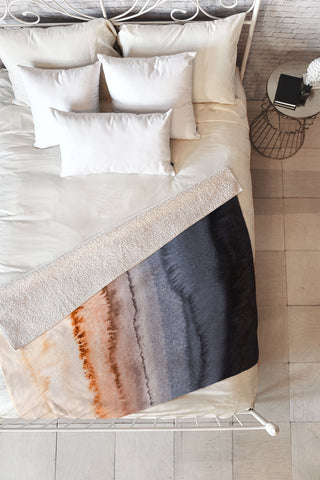 Monika Strigel 1P WITHIN THE TIDES NORDIC SUN Fleece Throw Blanket