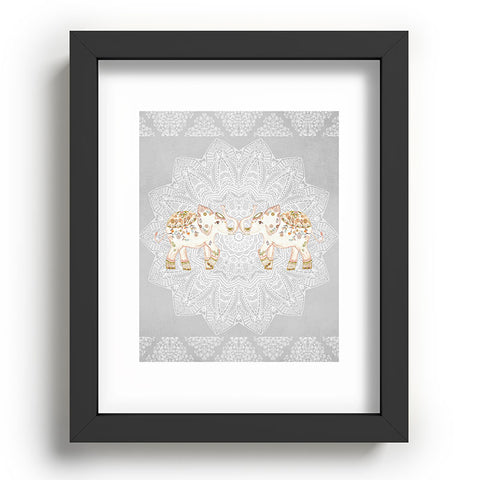 Monika Strigel ALHAMBRA ELEPHANT GREY Recessed Framing Rectangle