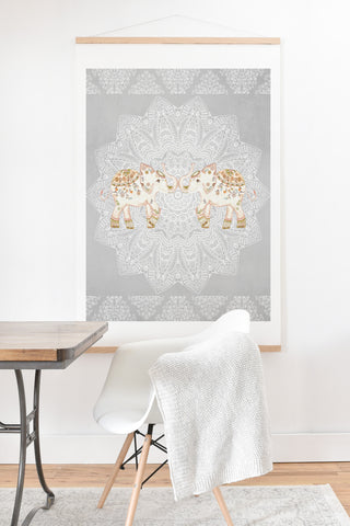 Monika Strigel ALHAMBRA ELEPHANT GREY Art Print And Hanger