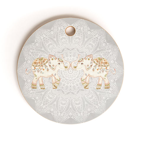 Monika Strigel ALHAMBRA ELEPHANT GREY Cutting Board Round