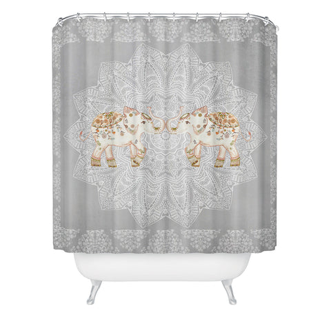 Monika Strigel ALHAMBRA ELEPHANT GREY Shower Curtain