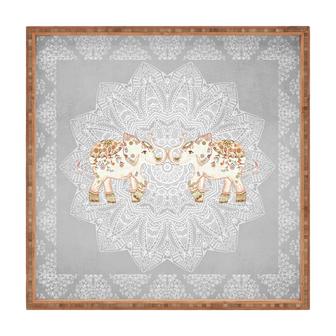 Monika Strigel ALHAMBRA ELEPHANT GREY Square Tray