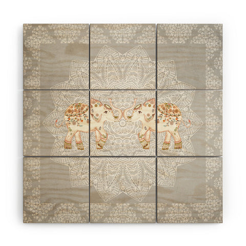 Monika Strigel ALHAMBRA ELEPHANT GREY Wood Wall Mural