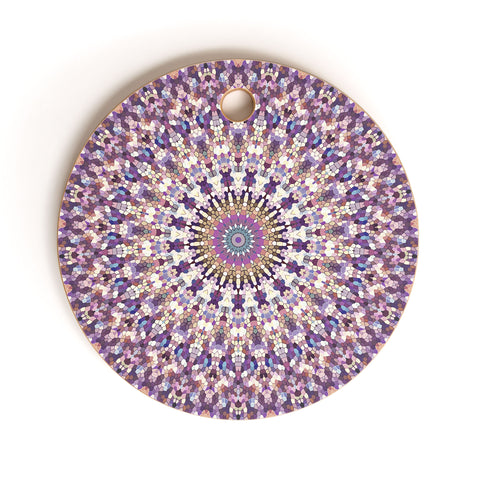 Monika Strigel ARABESQUE NEW AGE ROSE Cutting Board Round