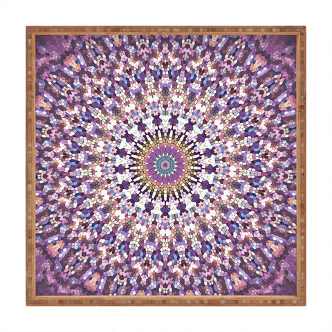 Monika Strigel ARABESQUE NEW AGE ROSE Square Tray