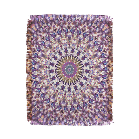 Monika Strigel ARABESQUE NEW AGE ROSE Throw Blanket