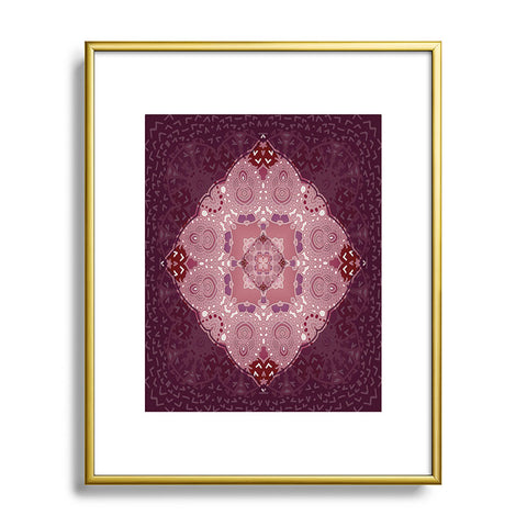 Monika Strigel AZIZA RED Metal Framed Art Print