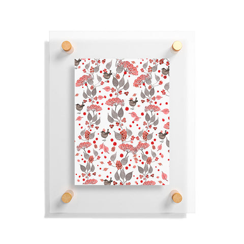 Monika Strigel Birdies And Berries Floating Acrylic Print