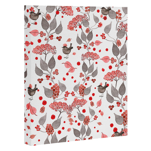 Monika Strigel Birdies And Berries Art Canvas
