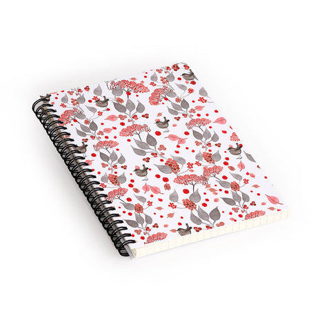 Monika Strigel Birdies And Berries Spiral Notebook