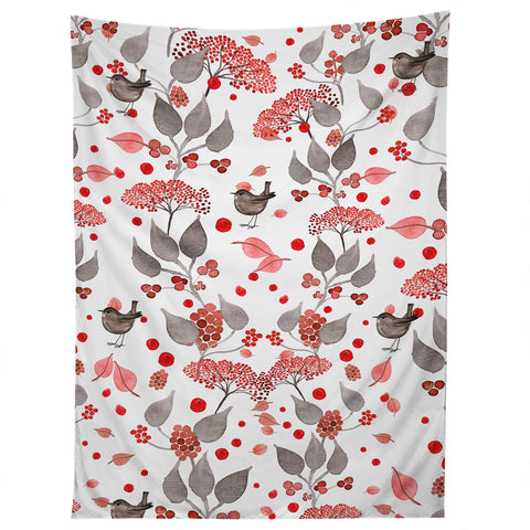 Monika Strigel Birdies And Berries Tapestry