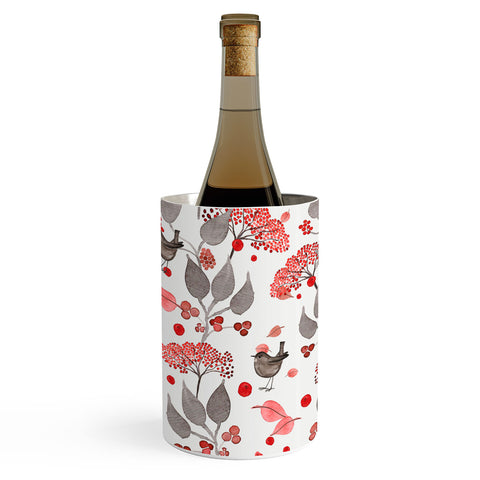 Monika Strigel Birdies And Berries Wine Chiller