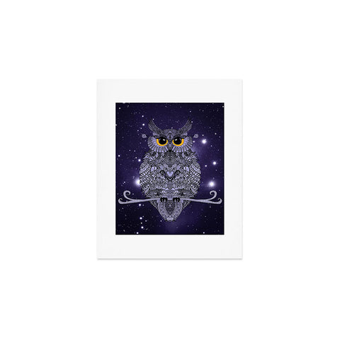 Monika Strigel Blue Night Owl Art Print