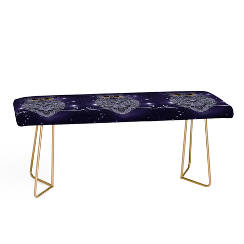 Monika Strigel Blue Night Owl Bench