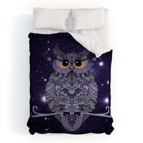 Monika Strigel Blue Night Owl Comforter