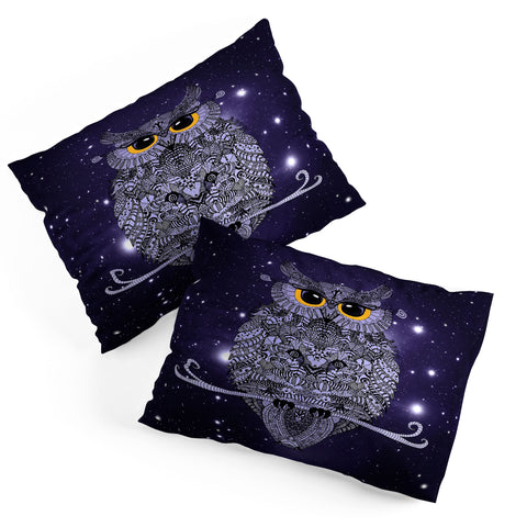 Monika Strigel Blue Night Owl Pillow Shams