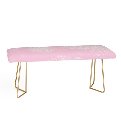 Monika Strigel Dandelion Snowflake Pink Bench
