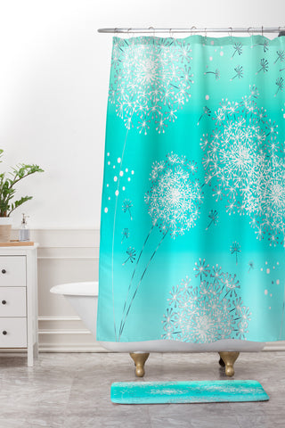 Monika Strigel Dandy Snowflake Shower Curtain And Mat