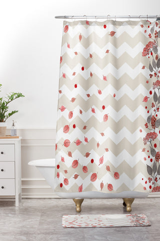 Monika Strigel Fall In Love Shower Curtain And Mat