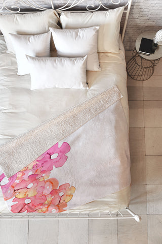 Monika Strigel Fantasia Flurished Fleece Throw Blanket