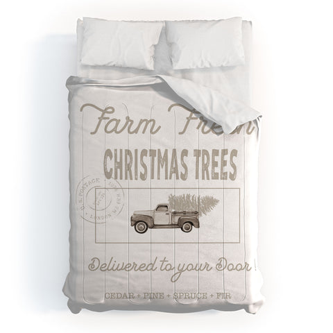 Monika Strigel FARM FRESH CHRISTMAS TREES Comforter
