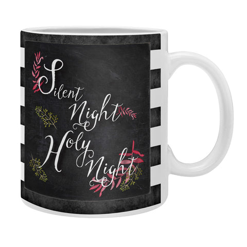 Monika Strigel FARMHOUSE CHALKBOARD SILENT NIGHT Coffee Mug