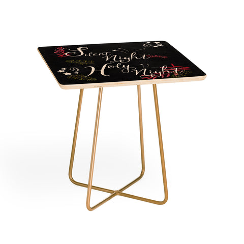 Monika Strigel FARMHOUSE CHALKBOARD SILENT NIGHT Side Table