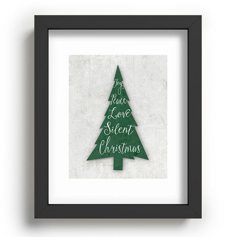 Monika Strigel FARMHOUSE CHRISTMAS TREE GREEN Recessed Framing Rectangle