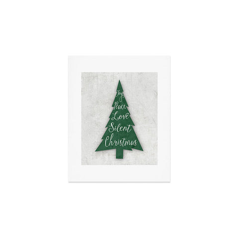 Monika Strigel FARMHOUSE CHRISTMAS TREE GREEN Art Print