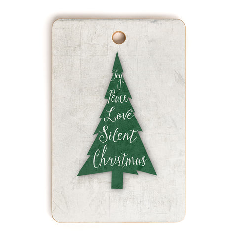 Monika Strigel FARMHOUSE CHRISTMAS TREE GREEN Cutting Board Rectangle
