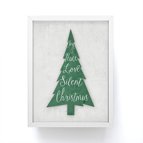 Monika Strigel FARMHOUSE CHRISTMAS TREE GREEN Framed Mini Art Print