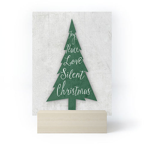 Monika Strigel FARMHOUSE CHRISTMAS TREE GREEN Mini Art Print