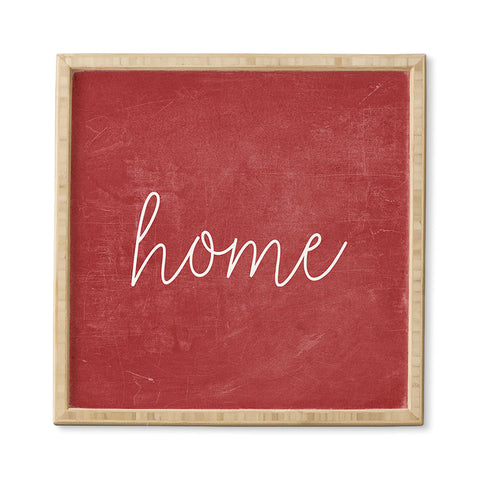 Monika Strigel FARMHOUSE HOME CHALKBOARD RED Framed Wall Art