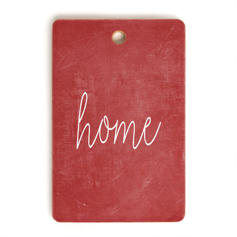 Monika Strigel FARMHOUSE HOME CHALKBOARD RED Cutting Board Rectangle