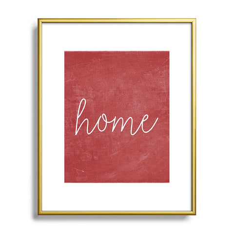 Monika Strigel FARMHOUSE HOME CHALKBOARD RED Metal Framed Art Print