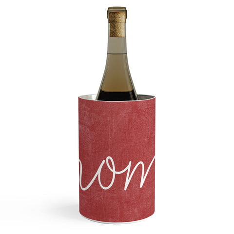 Monika Strigel FARMHOUSE HOME CHALKBOARD RED Wine Chiller