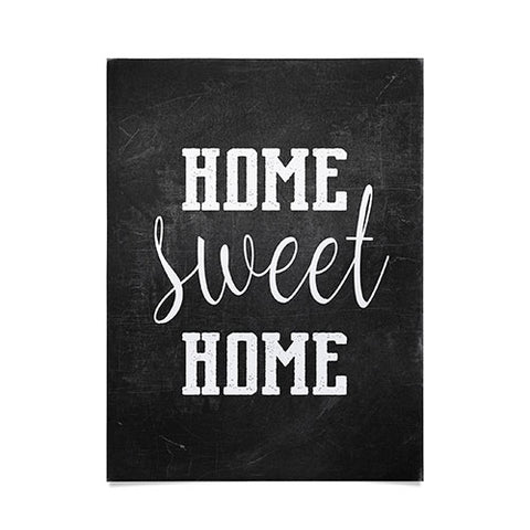 Monika Strigel FARMHOUSE HOME SWEET HOME CHALKBOARD BLACK Poster
