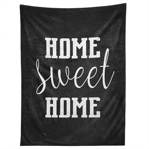 Monika Strigel FARMHOUSE HOME SWEET HOME CHALKBOARD BLACK Tapestry