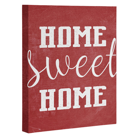 Monika Strigel FARMHOUSE HOME SWEET HOME CHALKBOARD RED Art Canvas