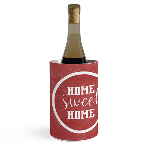 Monika Strigel FARMHOUSE HOME SWEET HOME CHALKBOARD RED Wine Chiller