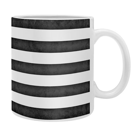 Monika Strigel FARMHOUSE SHABBY STRIPES BLACK Coffee Mug