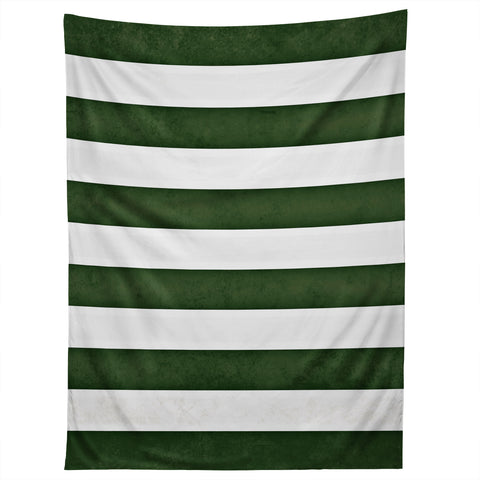 Monika Strigel FARMHOUSE SHABBY STRIPES GREEN Tapestry