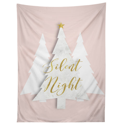 Monika Strigel FESTIVE MERRY LITTLE CHRISTMAS PALE PEACH Tapestry