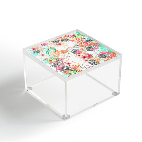 Monika Strigel Flamingos In Paradise Acrylic Box