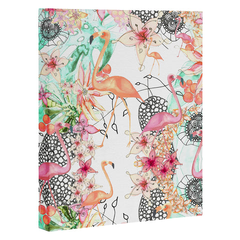 Monika Strigel Flamingos In Paradise Art Canvas