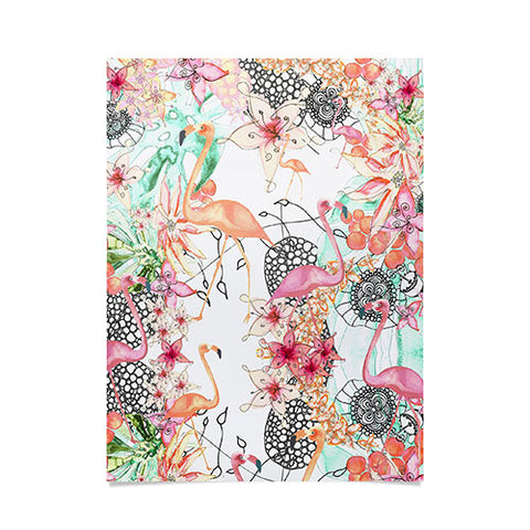 Monika Strigel Flamingos In Paradise Poster