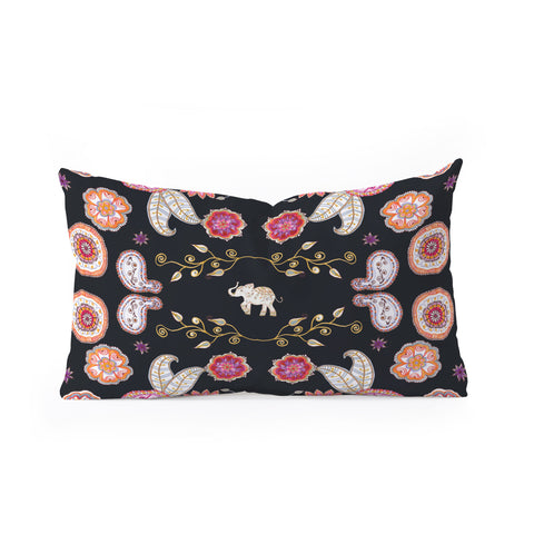 Monika Strigel FLOWER CHILD PINK Oblong Throw Pillow