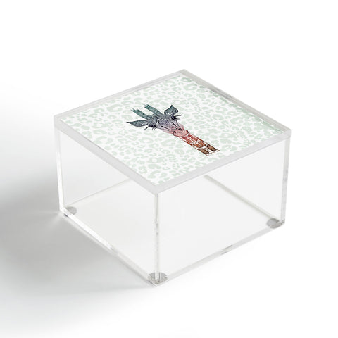 Monika Strigel Giraffe Meets Leopard Acrylic Box