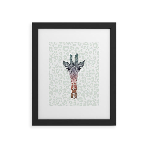 Monika Strigel Giraffe Meets Leopard Framed Art Print